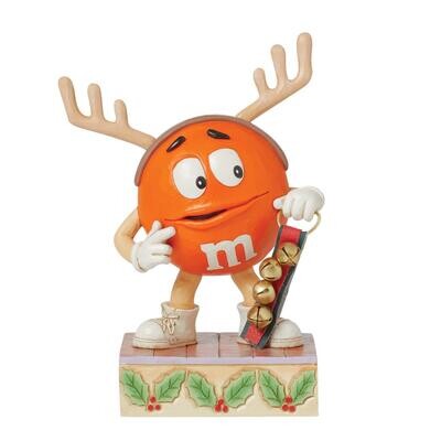 M&amp;M'S Orange With Reindeer Antlers By: M&amp;M's Jim Shore *SHIPS WITHIN 10 DAYS*