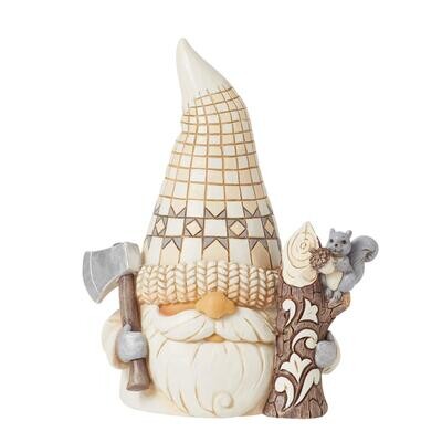 Timber Time White Woodland Lumberjack Gnome By: Heartwood Creek Jim Shore