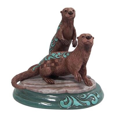 Two River Otters By: Animal Planet Jim Shore *SHIPS WITHIN 10 DAYS* NEW 2024