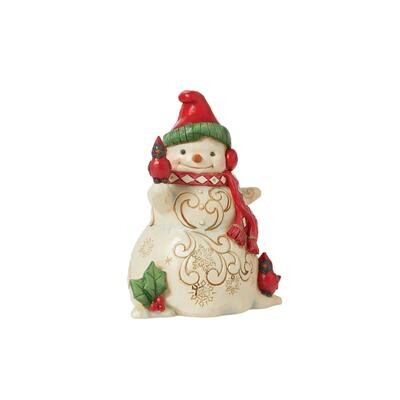 Snowman with Earmuffs By: Heartwood Creek Jim Shore *SHIPS WITHIN 10 DAYS*