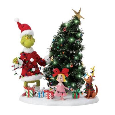 Who-Ville Tree Trimming Party Grinch, Cindy &amp; Max By: Possible Dreams *SHIPS WITHIN 10 DAYS*​  NEW 2024