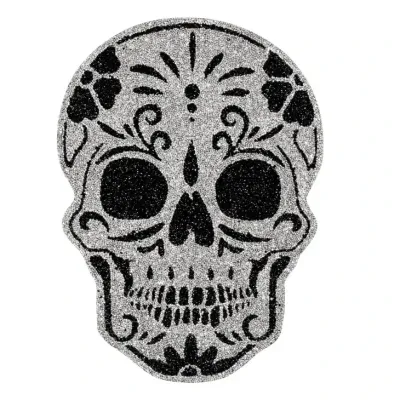 Luminous Rhinestone Sugar Skull Placemat Table Top Accents