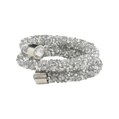 (SILVER) Rhinestone Swirl Napkin Rings (Set of 4) Table Top Accents