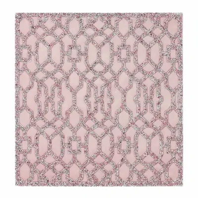 (PINK) Rhinestone Lattice Placemat Table Top Accents