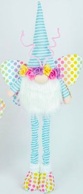 BLIENBUTTERFLY GNOME STRETCH LEGS 28" Easter Decor