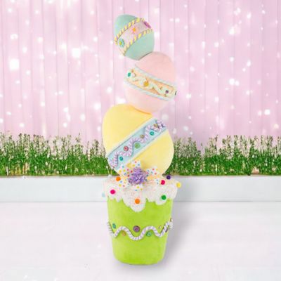 Sweet Stacked Egg Topiary Sleeve Easter Decor