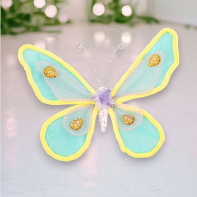 Teal Butterfly Ornament Easter Decor