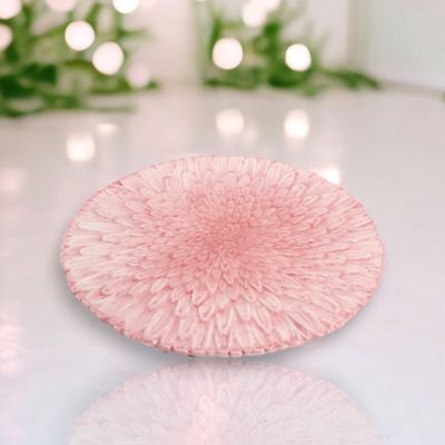 10" Pink Daisy Plates Set Of 6 Easter Decor *SHIPS WITHIN 10 DAYS NEW 2025