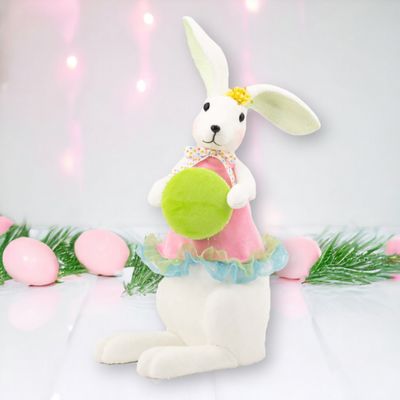 Girl Bunny With Pink Top Easter Decor