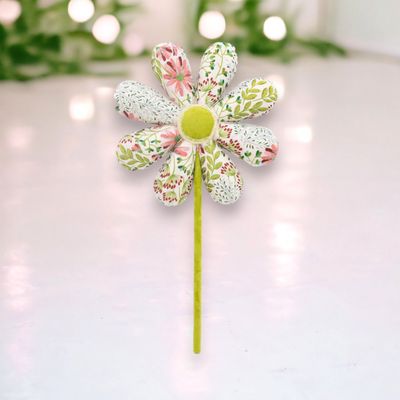 Floral Pattern Flower Shape Pick Set Of 2 Easter Decor *SHIPS WITHIN 10 DAYS*