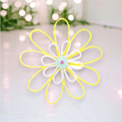 Yellow/White Hanging Flower Easter Decor