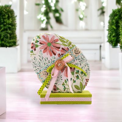 Floral Pattern Egg Backdrop Easter Decor *SHIPS WITHIN 10 DAYS*