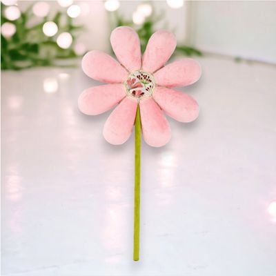 Pink Flower Shape Pick Set Of 2 Easter Decor *SHIPS WITHIN 10 DAYS*