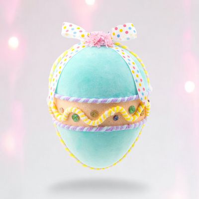 Teal Egg Ornament Easter Decor