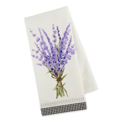 Lavender Bouquet Embellished Dishtowel Kitchen Accents