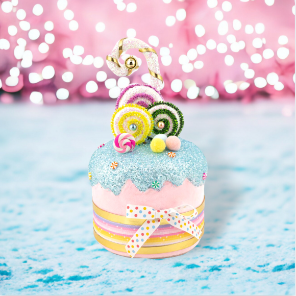 10" Foam Cup Cake House Easter Decor