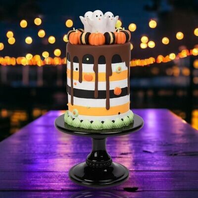 15.5" Halloween Drip Cake Halloween Decor 15.5" Halloween Drip Cake Halloween Decor