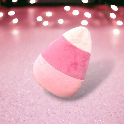7.5" Boo Ville Pink Candy Corn Small Halloween Decor