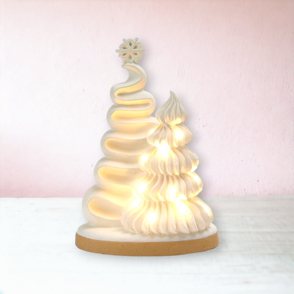 9" LED Frosting Trees Christmas Decor