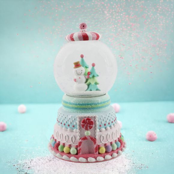 Snowman Musical Snow Globe Christmas Decor