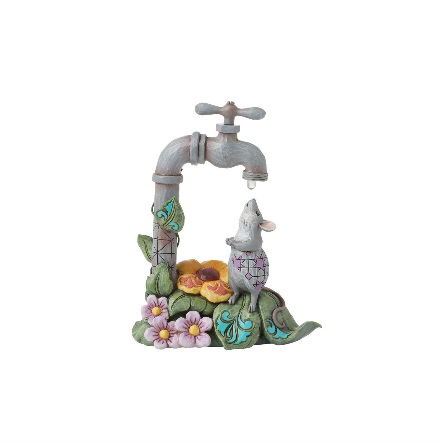 Meadow Refresher Mouse with Waterdrop By: Heartwood Creek Jim Shore