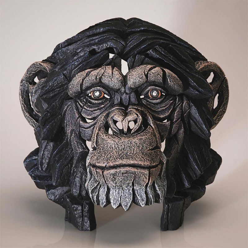 Chimpanzee Bust By: Edge Sculpture *SHIPS WITHIN 10 DAYS*