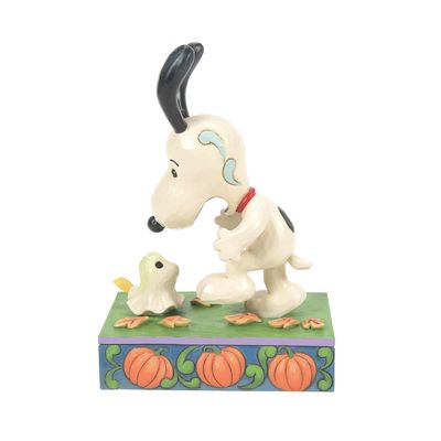 Snoopy Scared Of Woodstock By: Peanuts Jim Shore NEW 2025