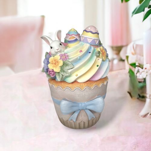 6" Spring Cupcake With Bunny Easter Decor NEW 2026