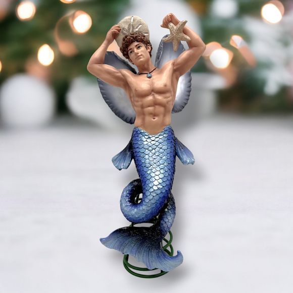Blue Angel Tree Topper By: Gay Mermen December Diamonds NEW 2025