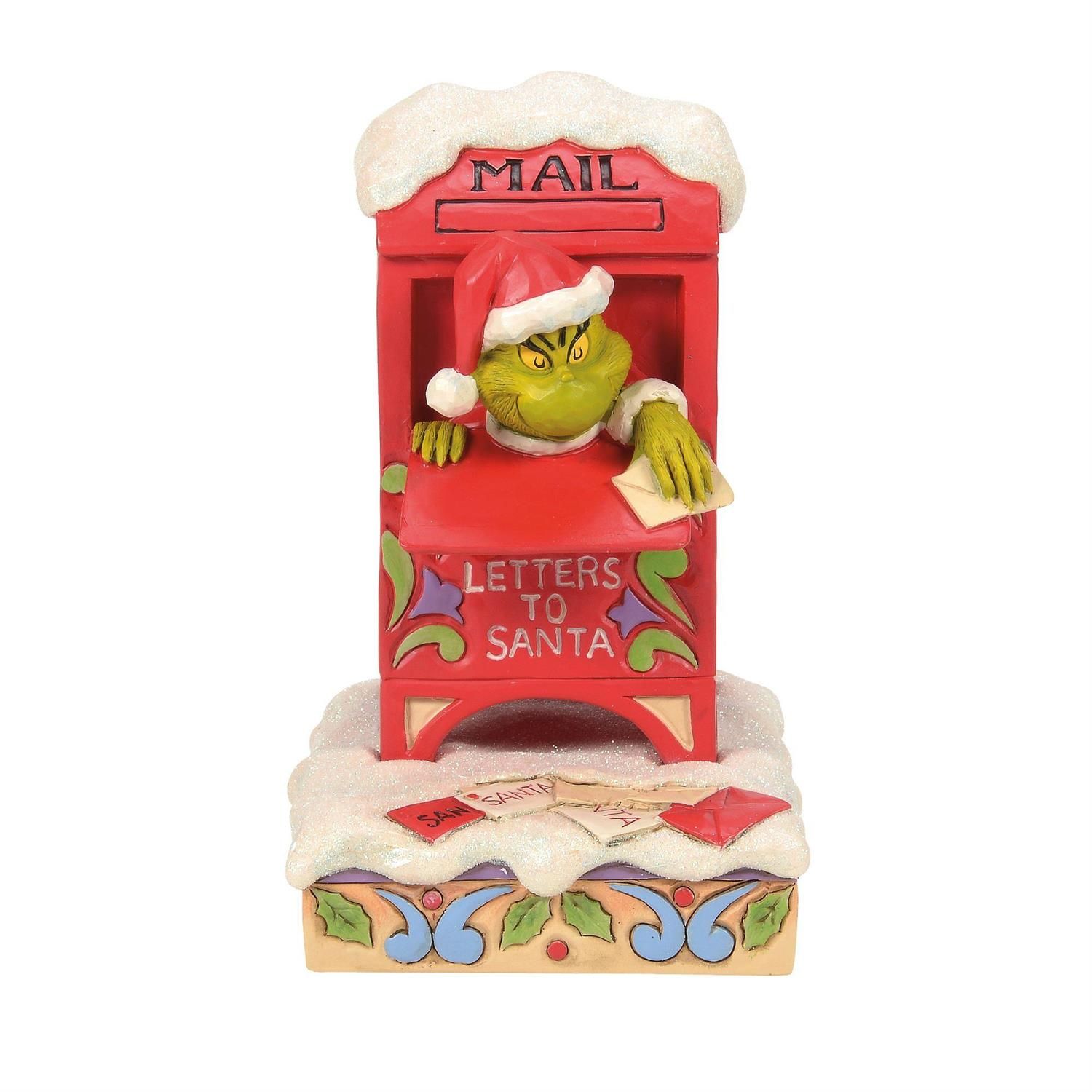 Grinch In Mailbox By: The Grinch Jim Shore *SHIPS WITHIN 10 DAYS*