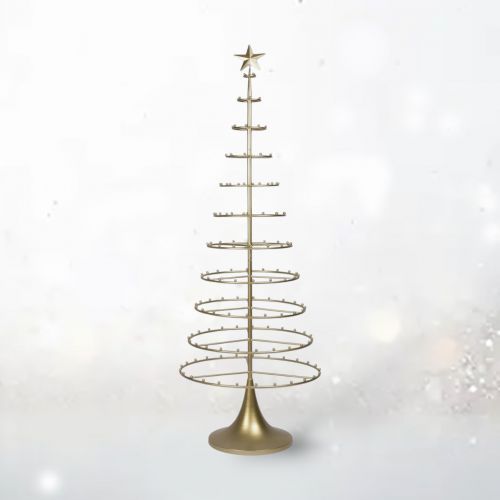 76" Gold Ornament Tree Christmas Decor