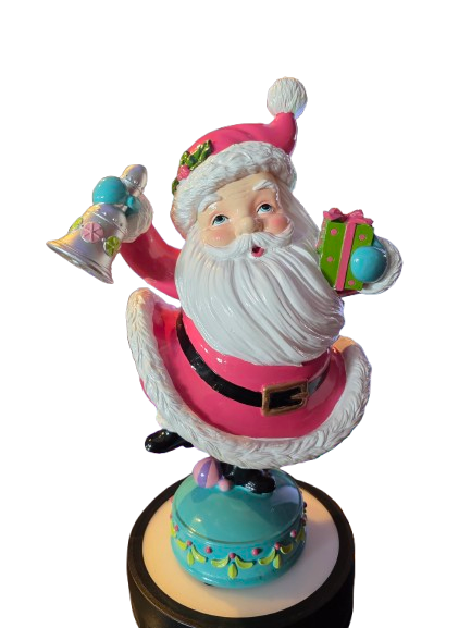 16" Retro Happy Santa With Bell Christmas Decor NEW 2025