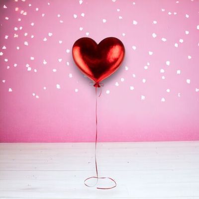 14" Red Hanging Heart Balloon Valentines Day Decor NEW 2026