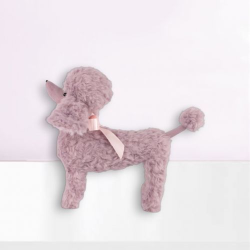 12" Foam Lilac Poodle Standing Easter Decor NEW 2026