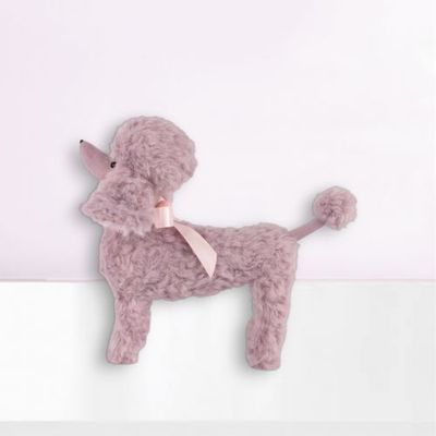 12" Foam Lilac Poodle Standing Easter Decor NEW 2026