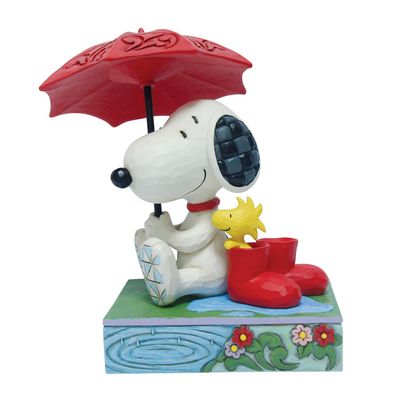PRE-ORDER Snoopy Holding Umbrella By: Peanuts Jim Shore *SHIPS 6/2026* NEW 2025