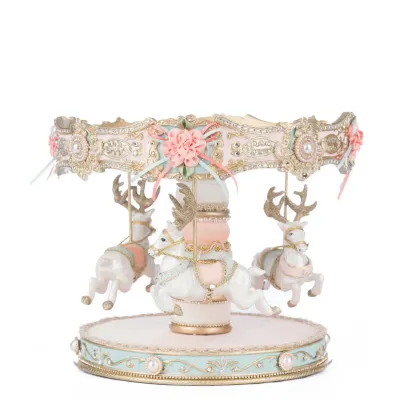 PRE-ORDER 9.5" Joyeux Noel Carousel Cake Plate D 11.5"  Christmas Decor *SHIPS 9/2026* NEW 2025