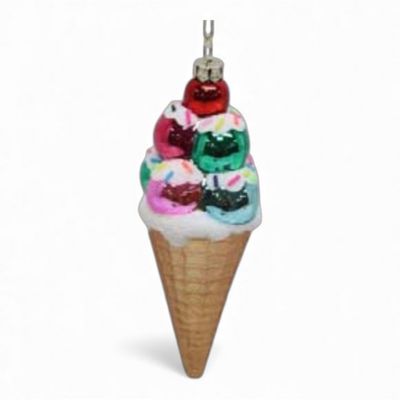 PRE-ORDER 5.5" Retro Snow Cone Ornament Christmas Decor *SHIPS 9/2026* NEW 2026