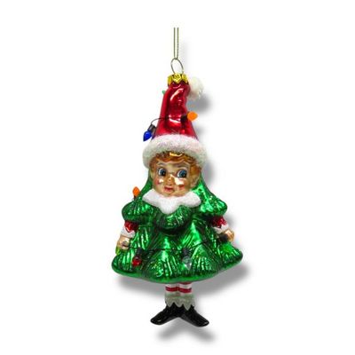 PRE-ORDER 6" Child In Tree Ornament Christmas Decor *SHIPS 9/2026* NEW 2026