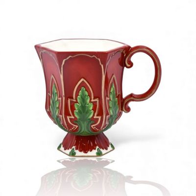 PRE-ORDER 4.5" Red Tea Cup Set Of 4 Christmas Decor *SHIPS 9/2026* NEW 2026