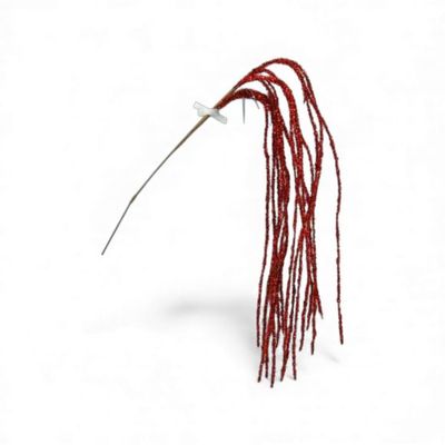 PRE-ORDER 48" Red Glitter Tassel Picks Set Of 4 Christmas Decor *SHIPS 9/2026* NEW 2026