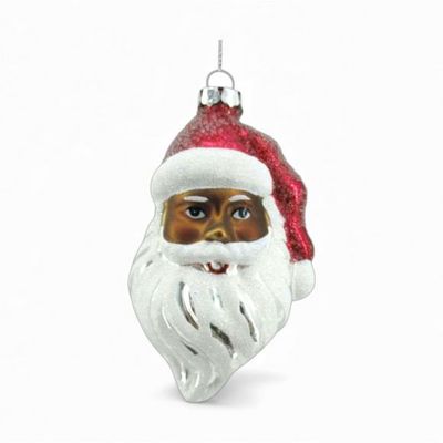 PRE-ORDER 12" African American Santa Ornament Christmas Decor *SHIPS 9/2026* NEW 2026
