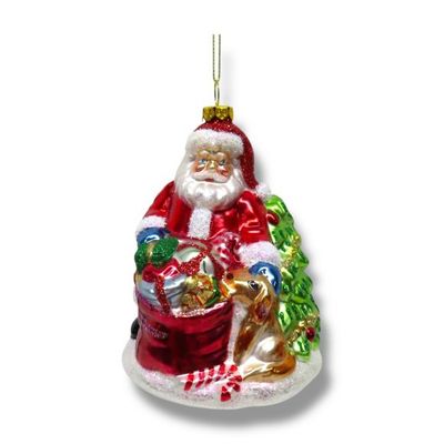 PRE-ORDER 5" Santa With Toy Bag Ornament Christmas Decor *SHIPS 9/2026* NEW 2026