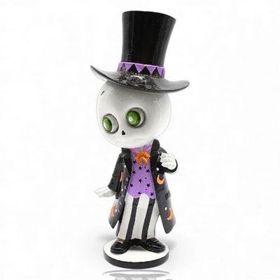 PRE-ORDER 10" Top Hat Skeleton Boy Halloween Decor *SHIPS 6/2026* NEW 2026