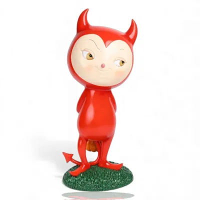 PRE-ORDER 22" Devil Boy With Pumpkins Halloween Decor *SHIPS 6/2026* NEW 2026