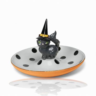 PRE-ORDER 10" Black Cat Candy Dish Halloween Decor *SHIPS 6/2026* NEW 2026