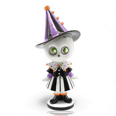PRE-ORDER 10.5" Witch Hat Skeleton Girl Halloween Decor *SHIPS 6/2026* NEW 2026