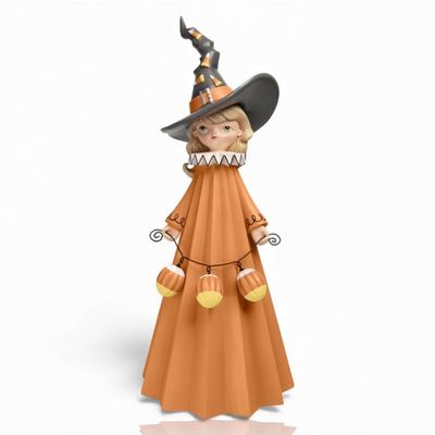 PRE-ORDER 24" Girl Witch With Candy Corn Halloween Decor *SHIPS 6/2026* NEW 2026