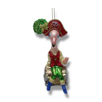 PRE-ORDER 5" Pirate Gator Ornament Christmas Decor *SHIPS 6/2026* NEW 2026