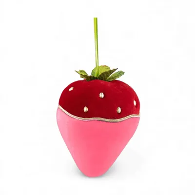 6" Pink Chocolate Strawberry Ornament Valentines Day Decor *SHIPS WITHIN 10 DAYS* NEW 2025